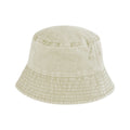 Vintage Stone - Front - Beechfield Unisex Adult Vintage Bucket Hat