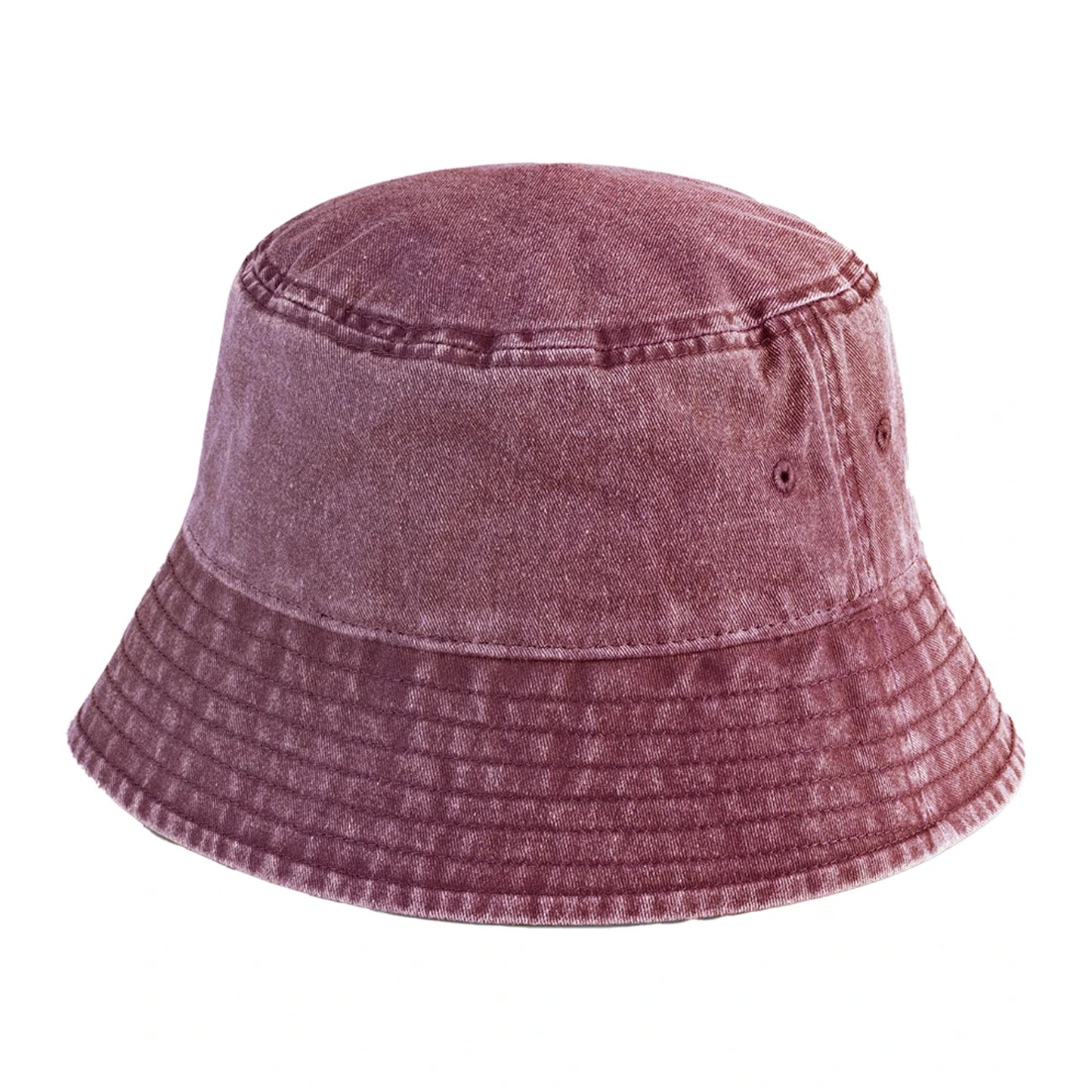 Vintage Red - Front - Beechfield Unisex Adult Vintage Bucket Hat