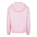 Soft Pink - Back - Build Your Brand Unisex Adult Fluffy Full Zip Hoodie