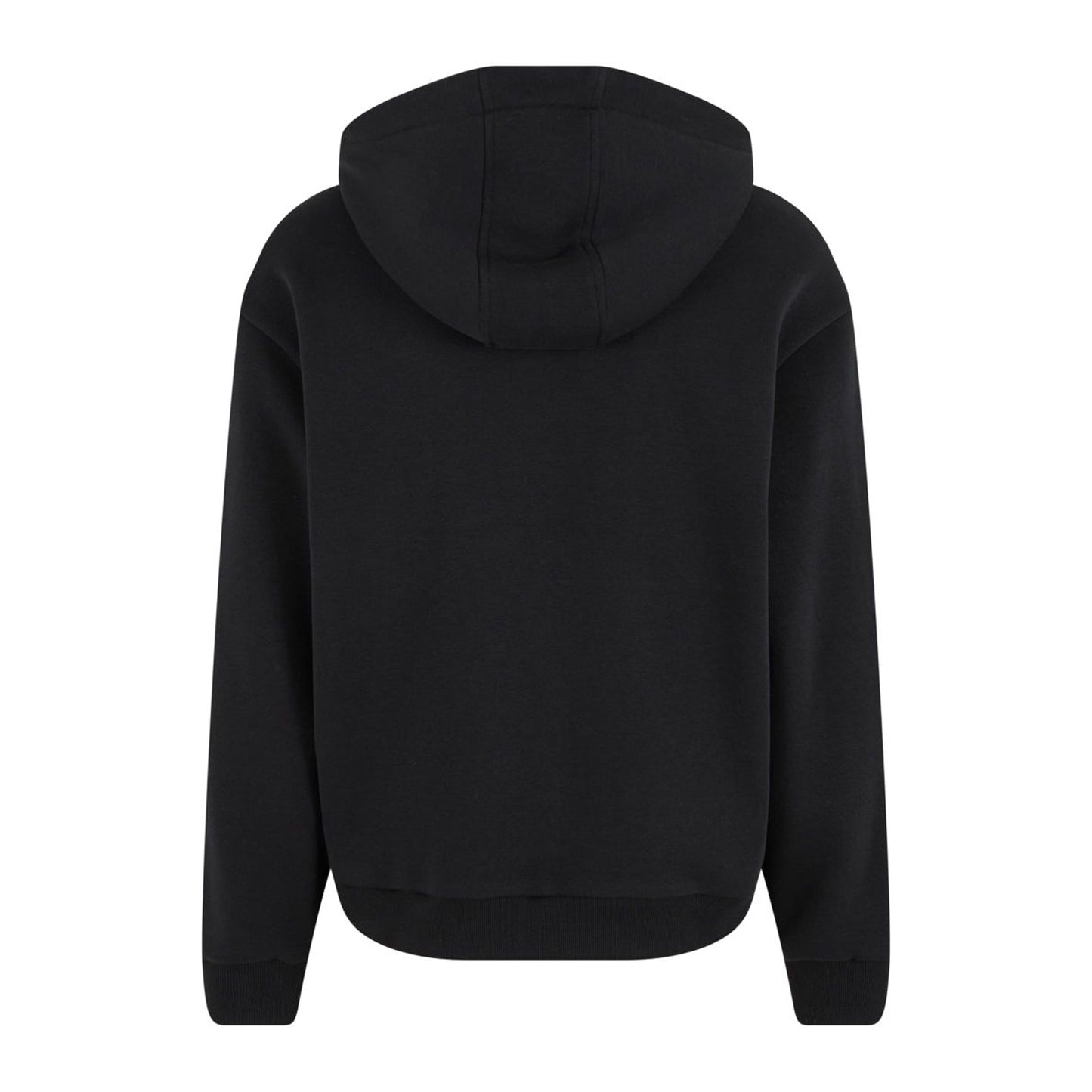 Black - Back - Build Your Brand Unisex Adult Fluffy Full Zip Hoodie