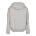 Light Asphalt - Back - Build Your Brand Unisex Adult Fluffy Full Zip Hoodie