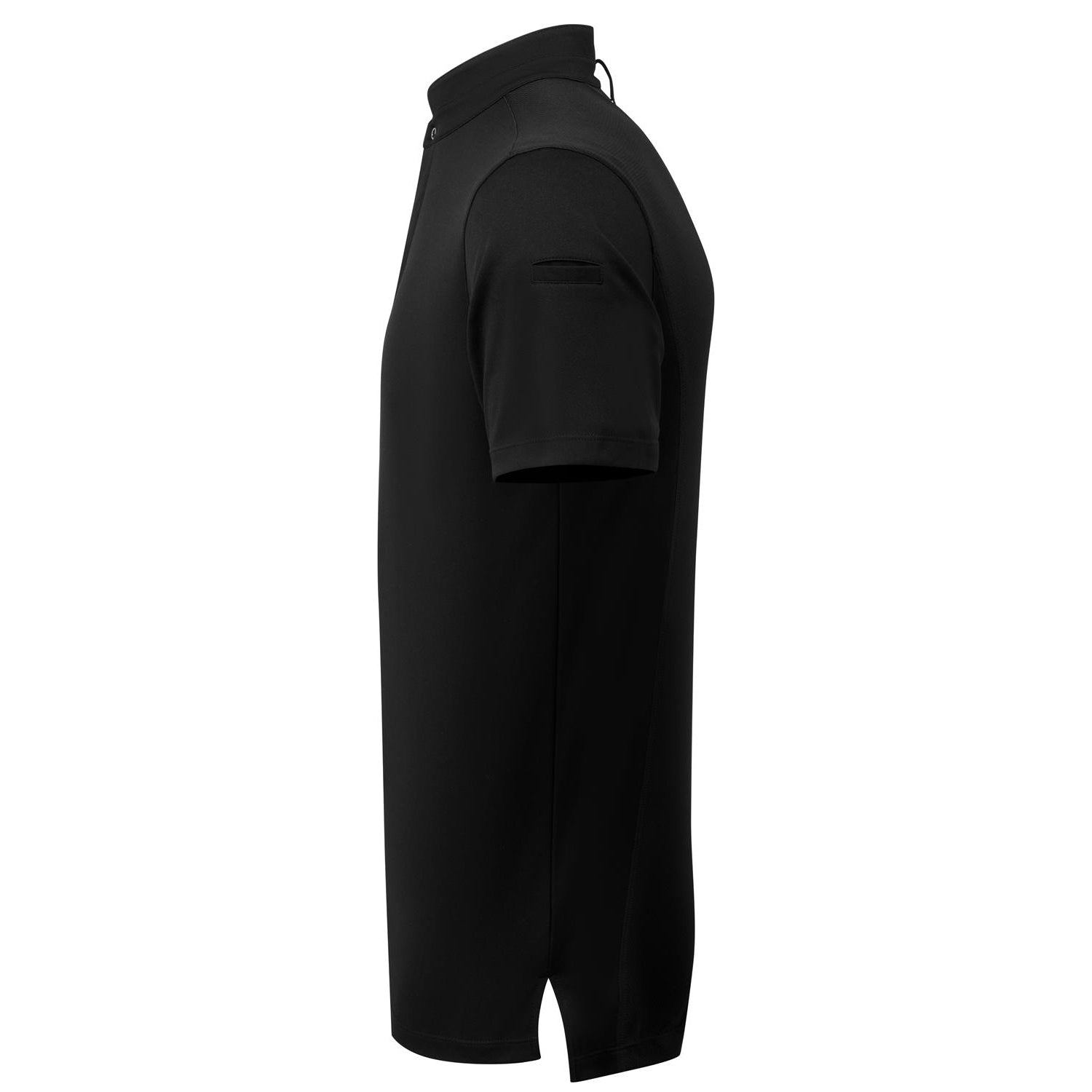 Black - Side - Premier Unisex Adult Coolchecker Chef Shirt