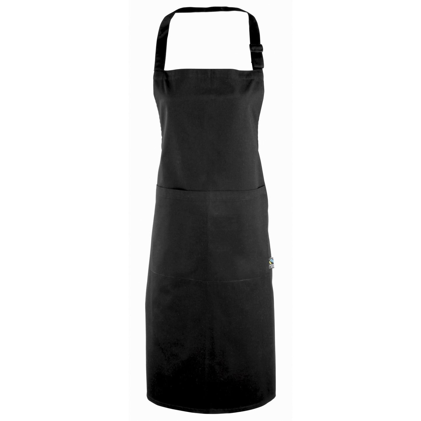 Black - Front - Premier 100% Certified Fairtrade Apron - Workwear