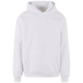 White - Front - Build Your Brand Unisex Adult Fluffy Pullover Hoodie