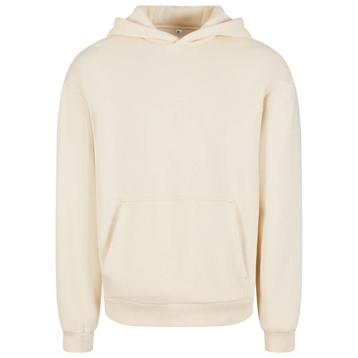 White Sand - Front - Build Your Brand Unisex Adult Fluffy Pullover Hoodie