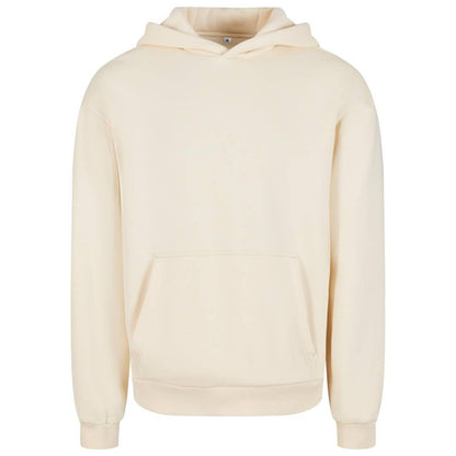 White Sand - Front - Build Your Brand Unisex Adult Fluffy Pullover Hoodie