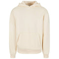 White Sand - Front - Build Your Brand Unisex Adult Fluffy Pullover Hoodie
