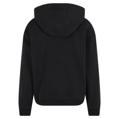 Black - Back - Build Your Brand Unisex Adult Fluffy Pullover Hoodie