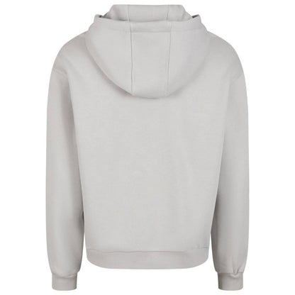 Light Asphalt - Back - Build Your Brand Unisex Adult Fluffy Pullover Hoodie