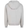 Light Asphalt - Back - Build Your Brand Unisex Adult Fluffy Pullover Hoodie
