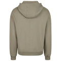 Pale Olive - Back - Build Your Brand Unisex Adult Fluffy Pullover Hoodie