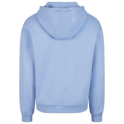 Powder Blue - Back - Build Your Brand Unisex Adult Fluffy Pullover Hoodie