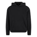 Black - Front - Build Your Brand Unisex Adult Fluffy Pullover Hoodie