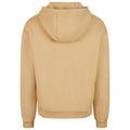 Union Beige - Back - Build Your Brand Unisex Adult Fluffy Pullover Hoodie