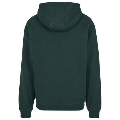 Bottle Green - Back - Build Your Brand Unisex Adult Fluffy Pullover Hoodie