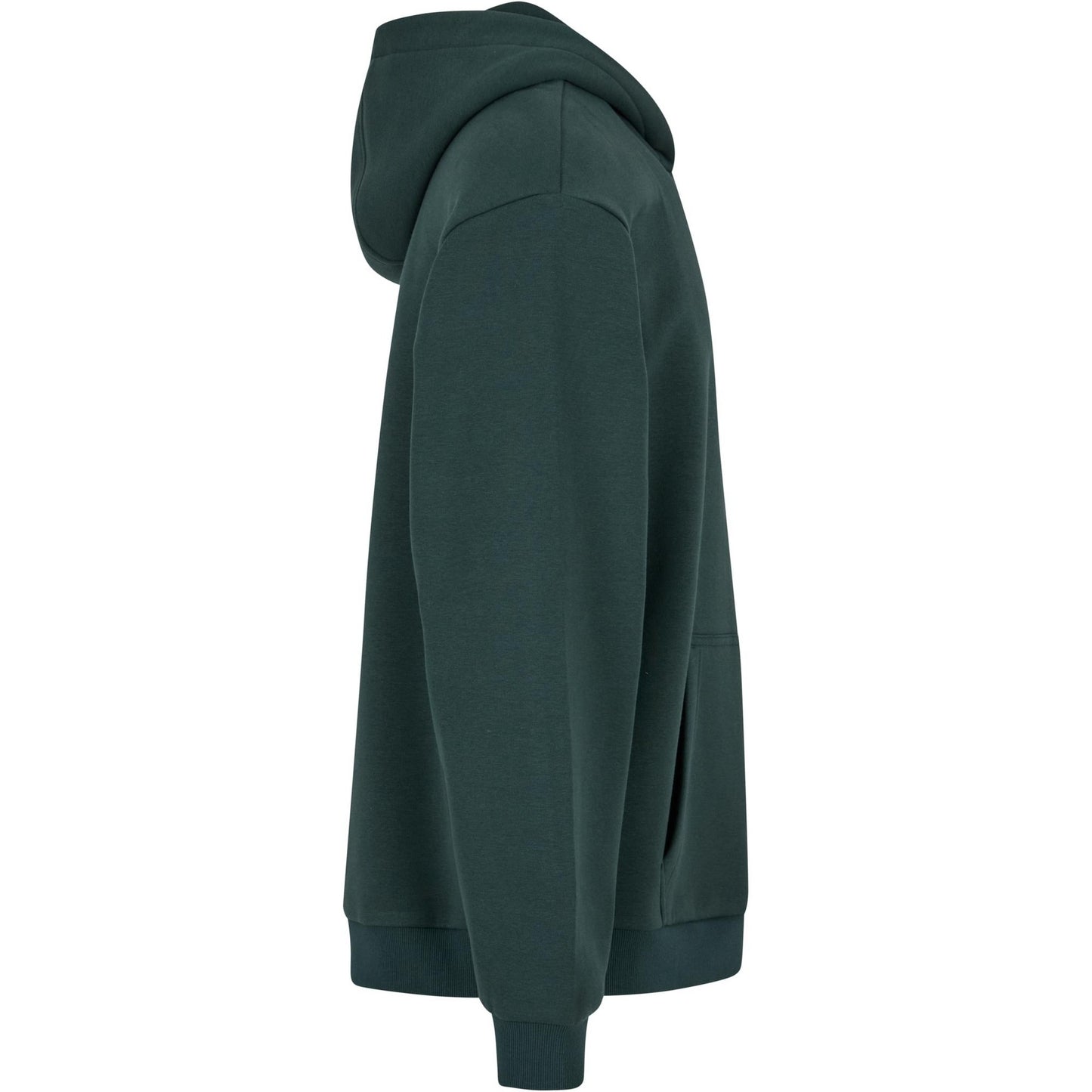 Bottle Green - Lifestyle - Build Your Brand Unisex Adult Fluffy Pullover Hoodie