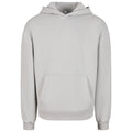 Light Asphalt - Front - Build Your Brand Unisex Adult Fluffy Pullover Hoodie