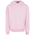 Soft Pink - Front - Build Your Brand Unisex Adult Fluffy Pullover Hoodie