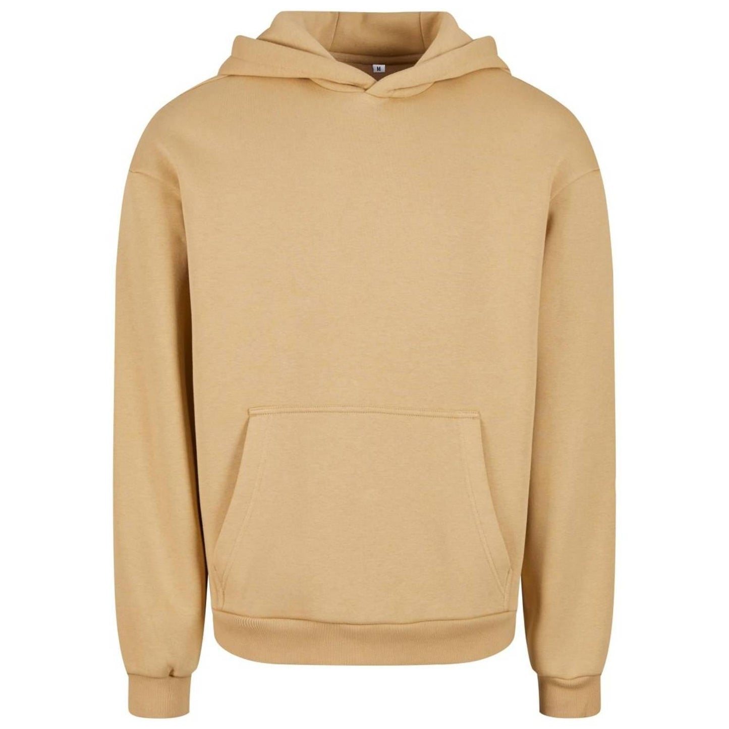 Union Beige - Front - Build Your Brand Unisex Adult Fluffy Pullover Hoodie