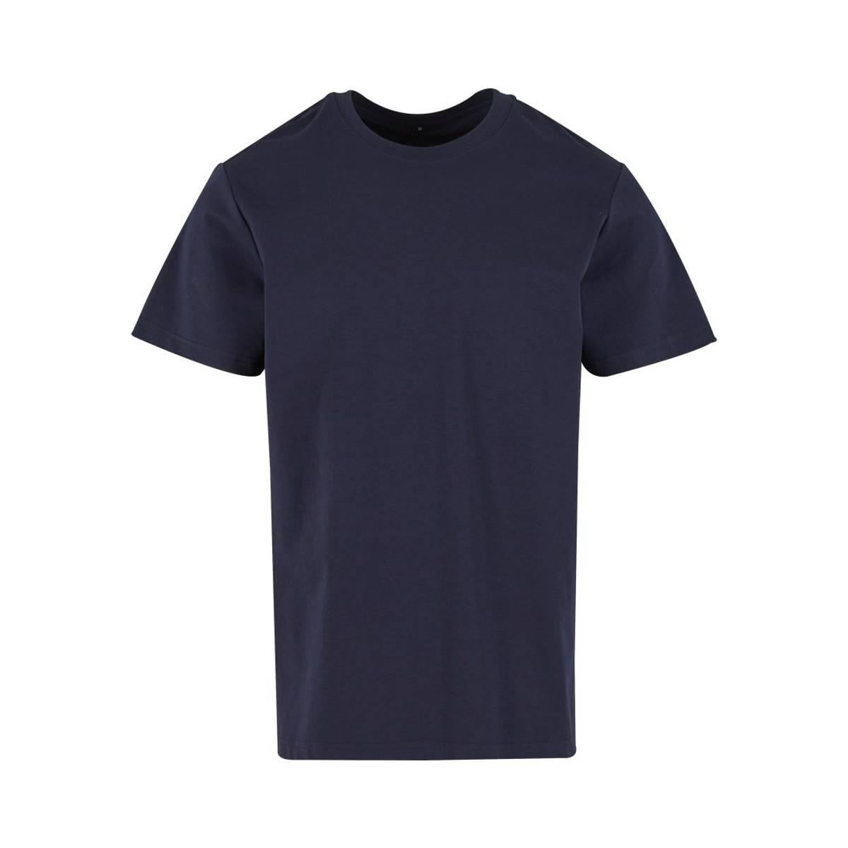 Navy - Front - Build Your Brand Mens Sorona Regular T-Shirt
