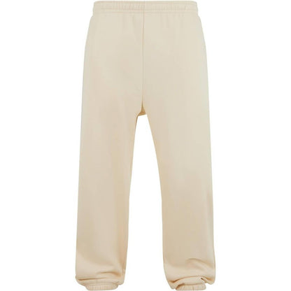 White Sand - Front - Build Your Brand Mens Fluffy Jogging Bottoms