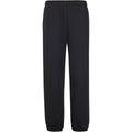 Black - Front - Build Your Brand Mens Fluffy Jogging Bottoms