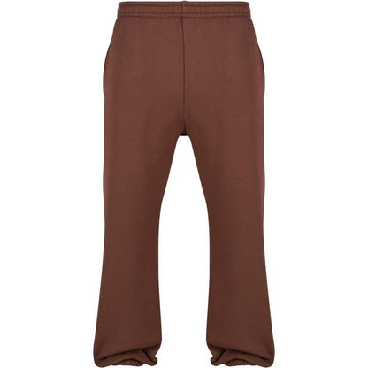 Chocolate Brown - Front - Build Your Brand Mens Fluffy Jogging Bottoms