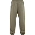 Pale Olive - Back - Build Your Brand Mens Fluffy Jogging Bottoms
