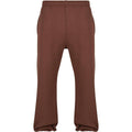 Chocolate Brown - Front - Build Your Brand Mens Fluffy Jogging Bottoms