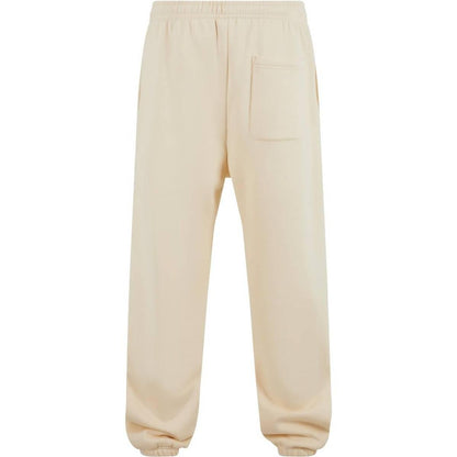 White Sand - Back - Build Your Brand Mens Fluffy Jogging Bottoms