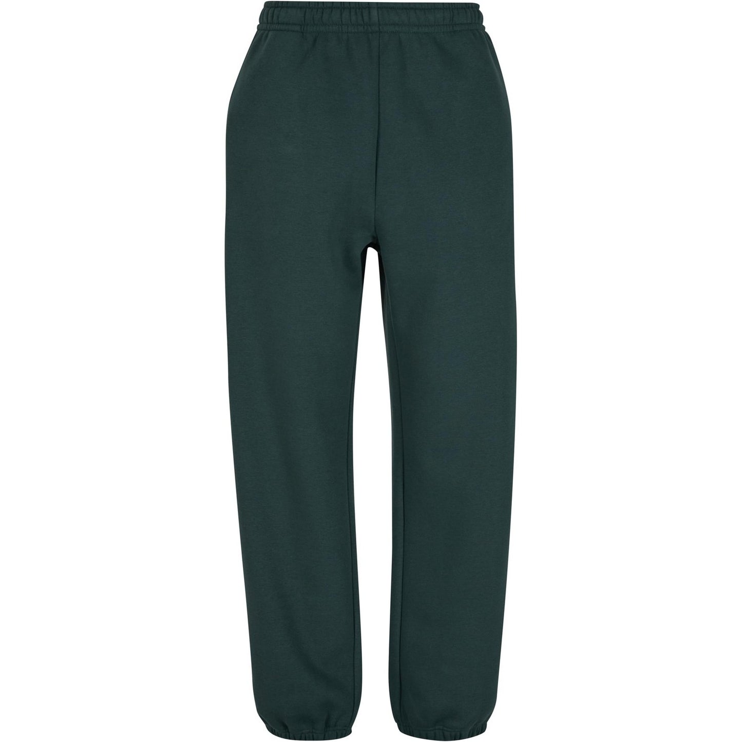 Bottle Green - Front - Build Your Brand Mens Fluffy Jogging Bottoms