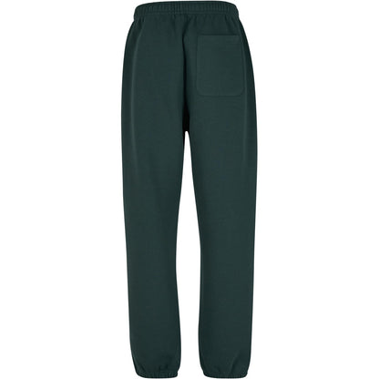 Bottle Green - Back - Build Your Brand Mens Fluffy Jogging Bottoms