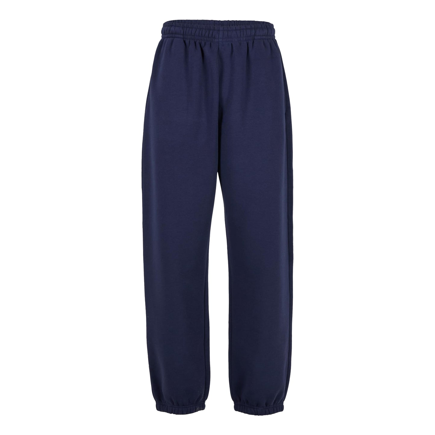Navy - Front - Build Your Brand Mens Fluffy Jogging Bottoms