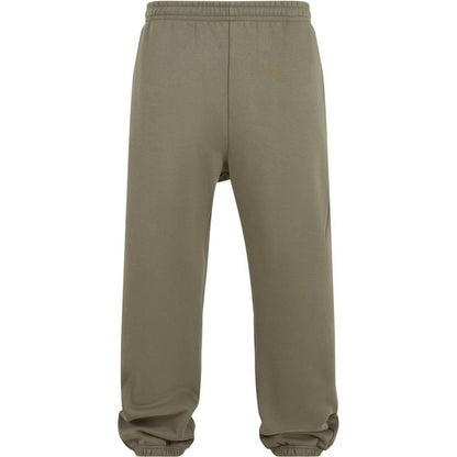 Pale Olive - Front - Build Your Brand Mens Fluffy Jogging Bottoms