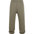 Pale Olive - Front - Build Your Brand Mens Fluffy Jogging Bottoms