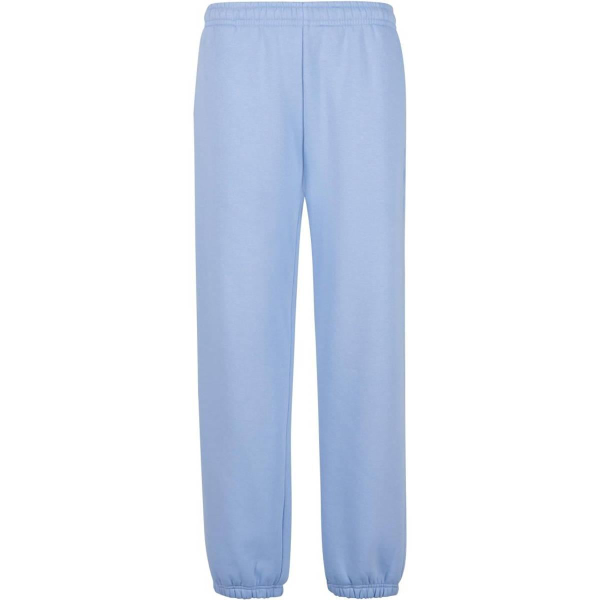 Powder Blue - Front - Build Your Brand Mens Fluffy Jogging Bottoms