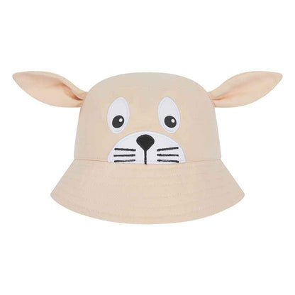 Light Brown - Front - Larkwood Baby Bunny Bucket Hat