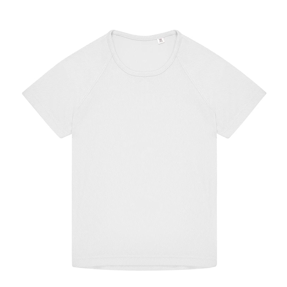 White - Front - B&C Childrens-Kids #Active T-Shirt