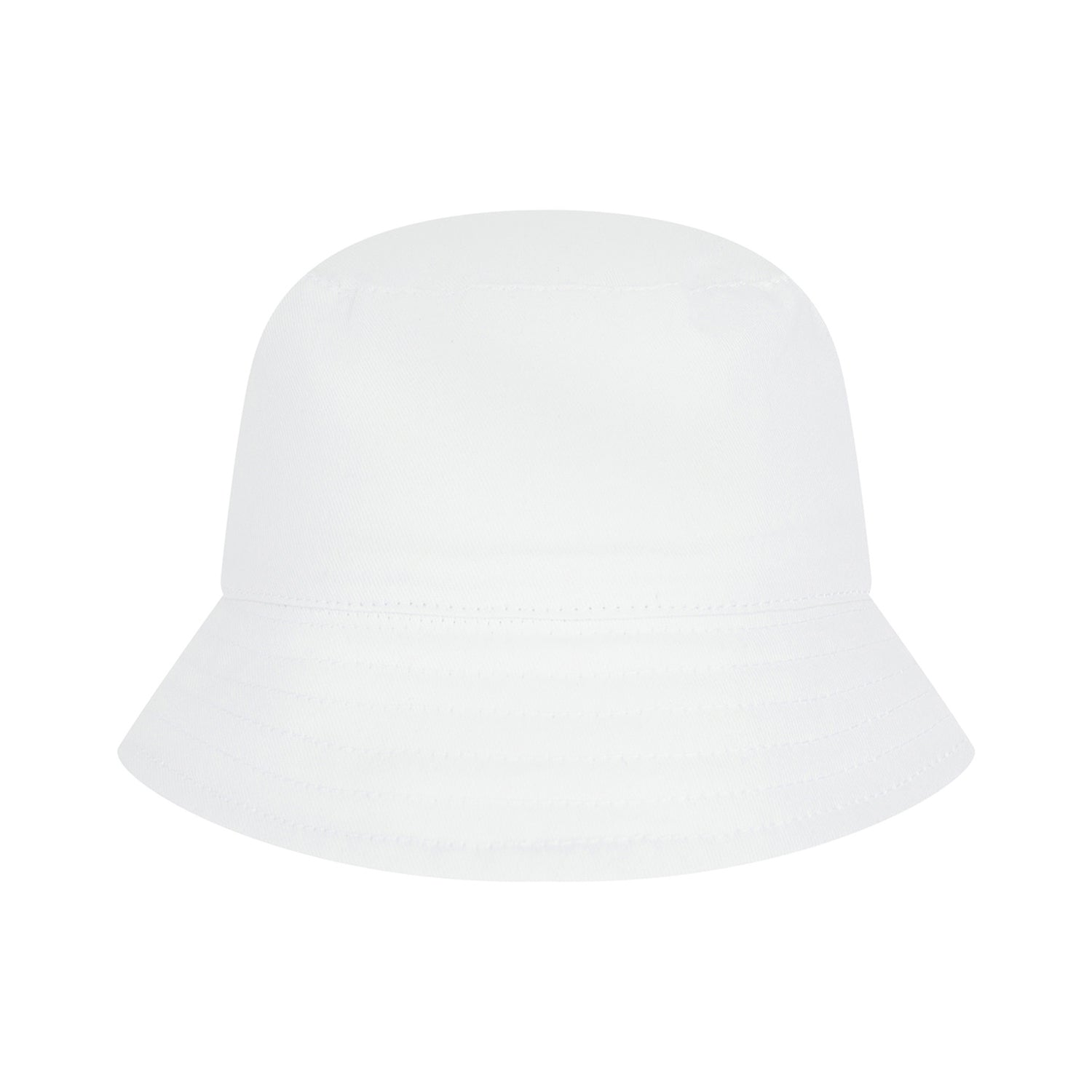 White - Front - Larkwood Baby Plain Bucket Hat