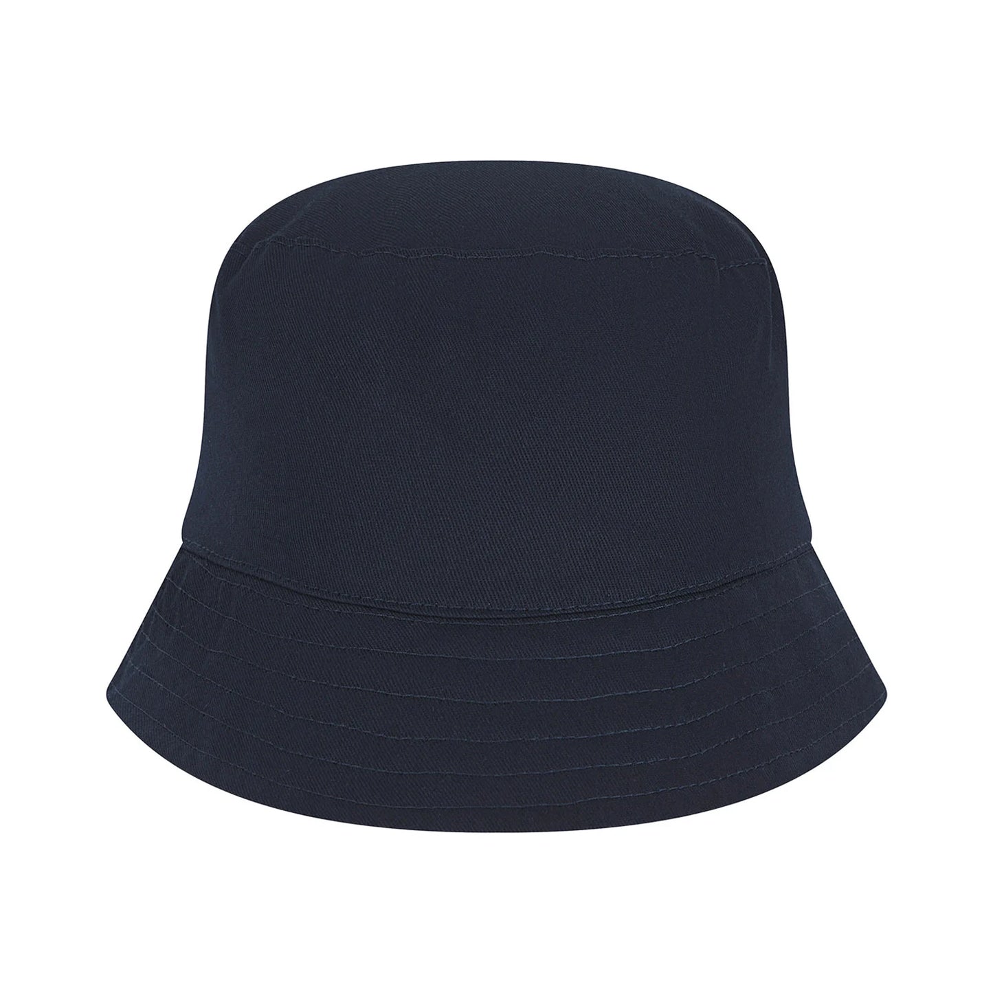 Navy - Front - Larkwood Baby Plain Bucket Hat