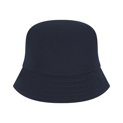 Navy - Front - Larkwood Baby Plain Bucket Hat