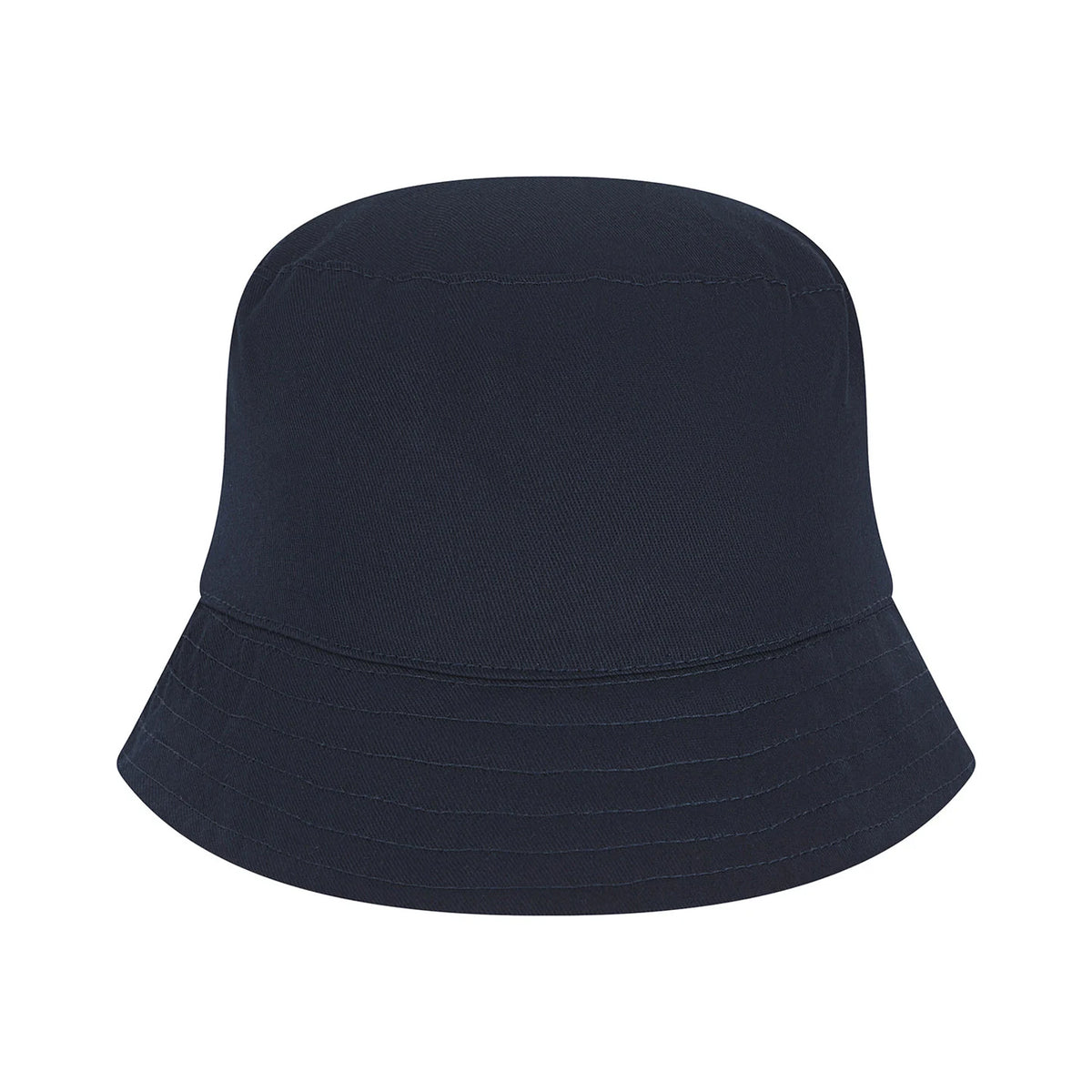 Navy - Front - Larkwood Baby Plain Bucket Hat