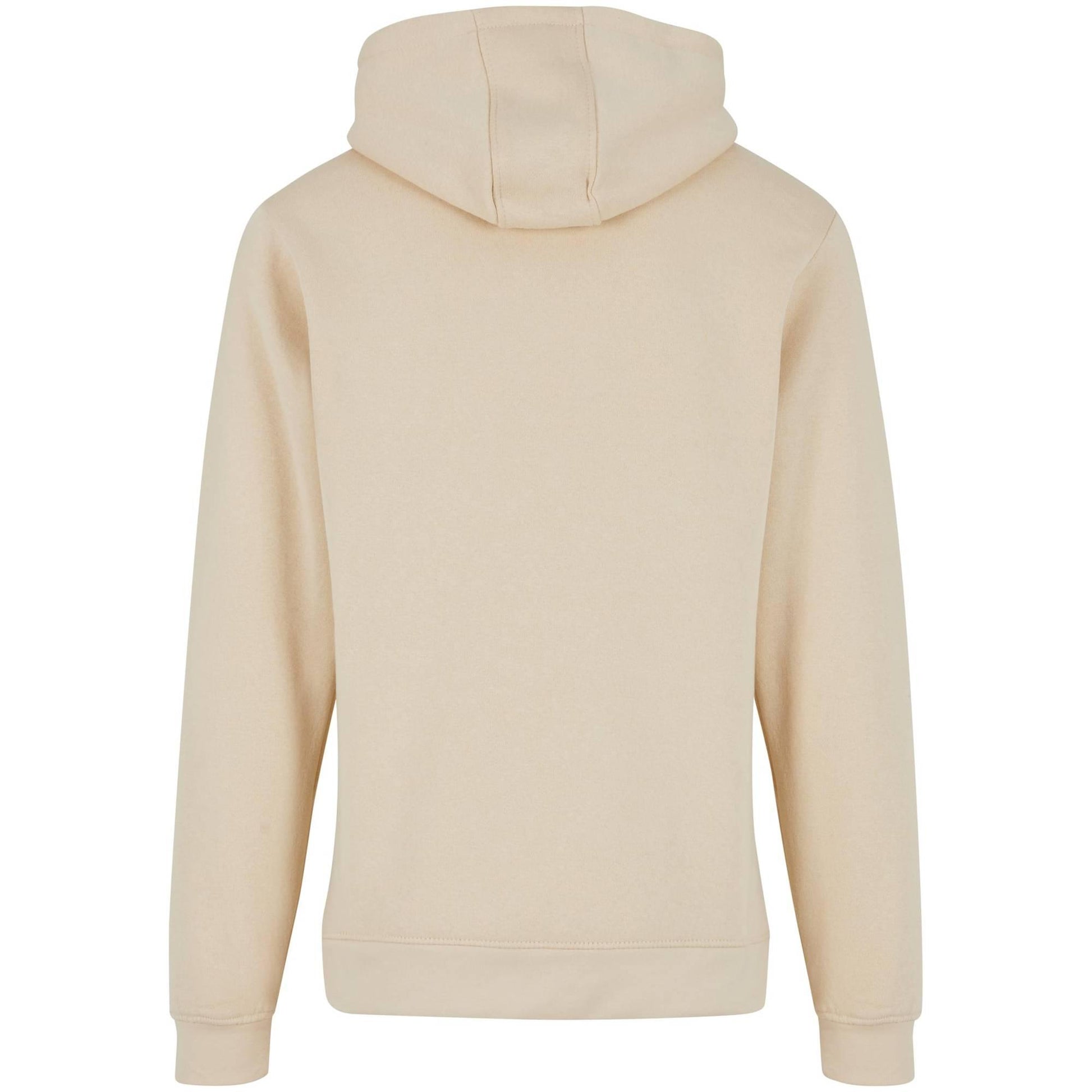 Sand - Back - Build Your Brand Mens Basic Hoodie