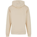 Sand - Back - Build Your Brand Mens Basic Hoodie