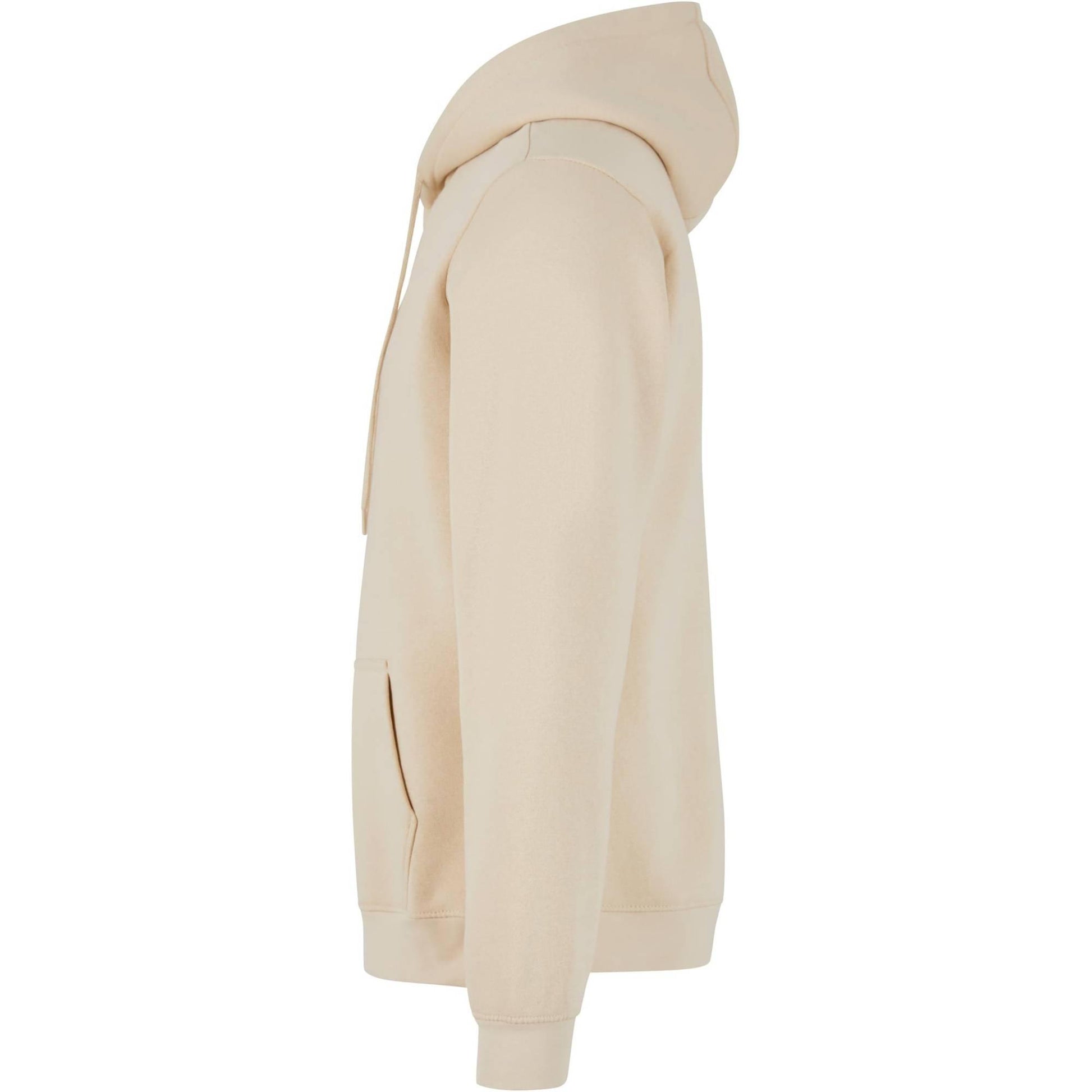 Sand - Side - Build Your Brand Mens Basic Hoodie