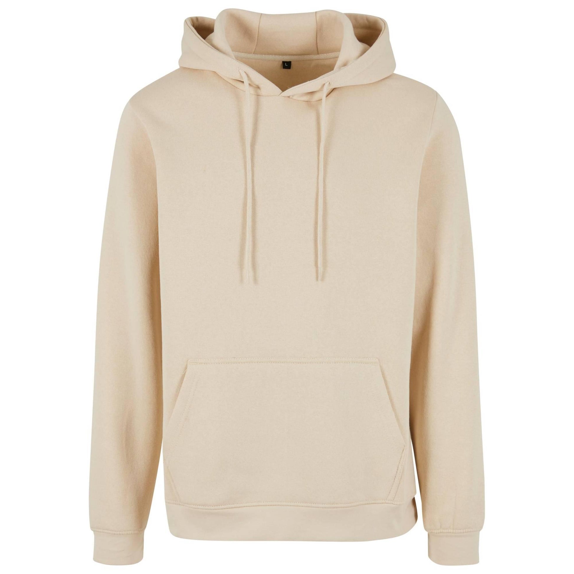 Sand - Front - Build Your Brand Mens Basic Hoodie