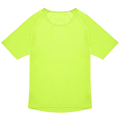 Ultra Yellow - Front - B&C Unisex Adult #Active T-Shirt