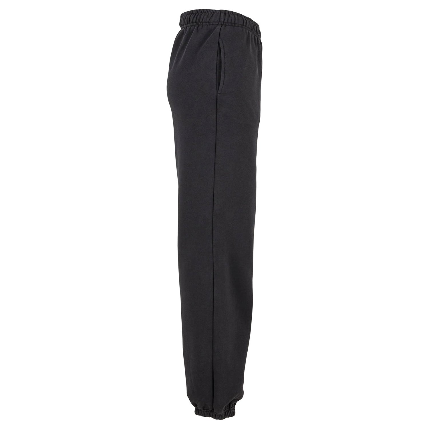 Black - Side - Build Your Brand Womens-Ladies Vintage Heavy Sweatpants