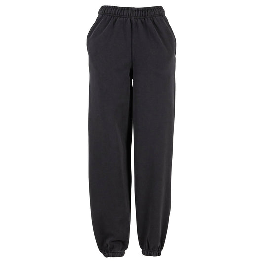 Black - Front - Build Your Brand Womens-Ladies Vintage Heavy Sweatpants