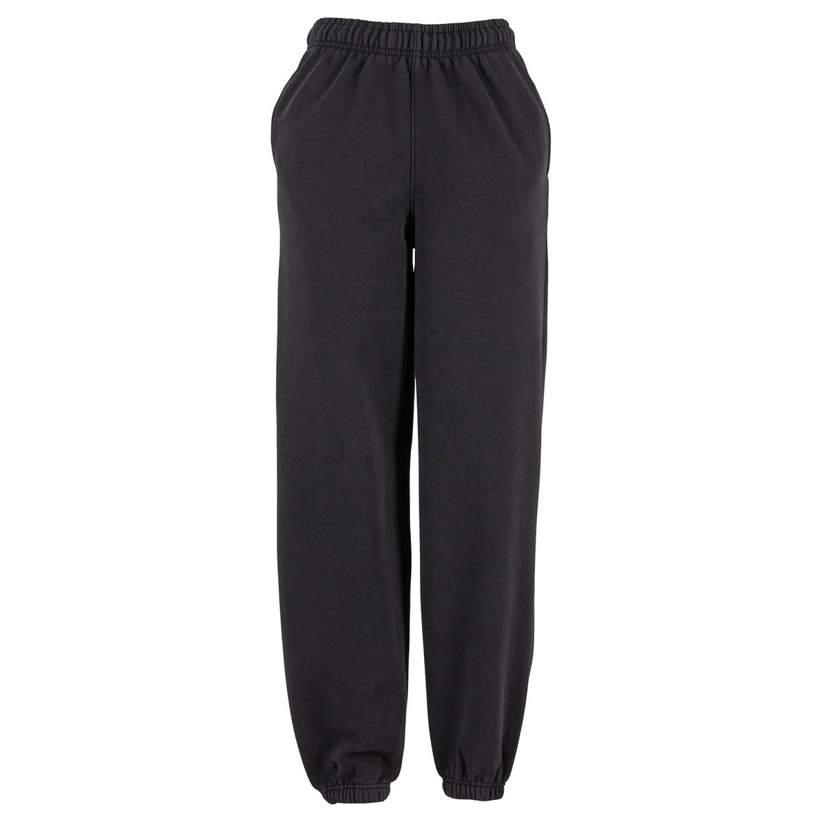 Black - Front - Build Your Brand Womens-Ladies Vintage Heavy Sweatpants